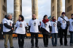 Protest am Brandenburger Tor Berlin