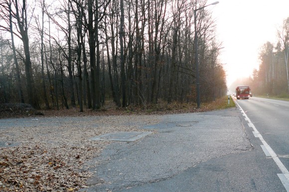 An der Liegnitzer Straße in Nürnberg-Langwasser begann die Mordserie des NSU. Hier hatte Enver Şimşek (39 Jahre) seinen Blumenstand aufgebaut, als er niedergeschossen wurde. Er starb zwei Tage später im Krankenhaus. (Foto: Birgit Mair)