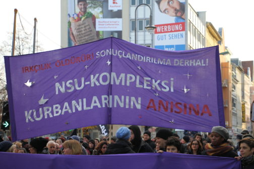 Demonstration in Berlin anlässlich des 5. Jahrestages der Selbstenttarnung des NSU Foto: Kilian Behrens / apabiz